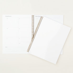 A close-up of a white sleeve made from a smooth, p planner