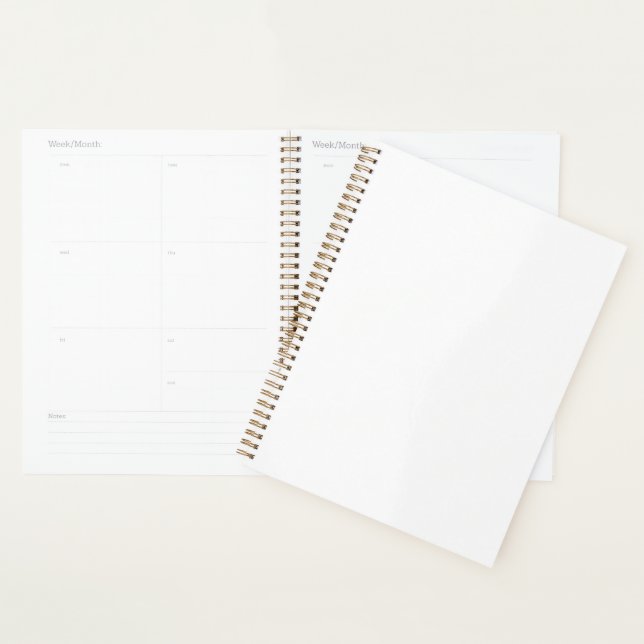 A close-up of a white sleeve made from a smooth, p planner (Display)
