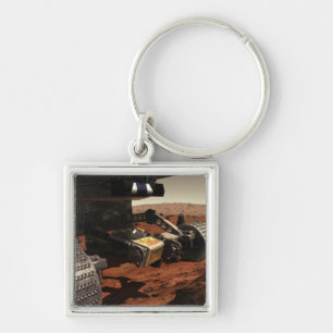 A close-up view of the arm on NASA's Mars Key Ring