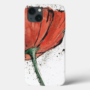 A Closed Flower on a White Background iPhone 13 Case