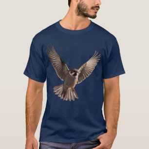 A closeup photo of a cute sparrow bird T-Shirt