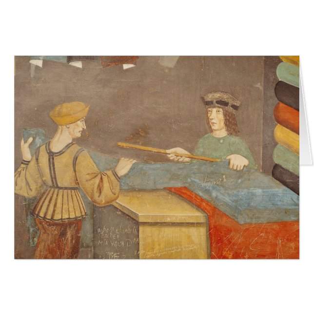 A Cloth Merchant Measuring Cloth (Front Horizontal)