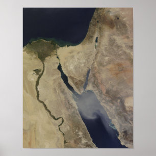 A cloud of tan dust from Saudi Arabia Poster