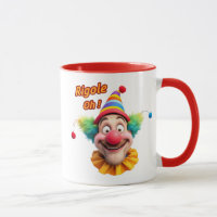 A clown and a play on words.