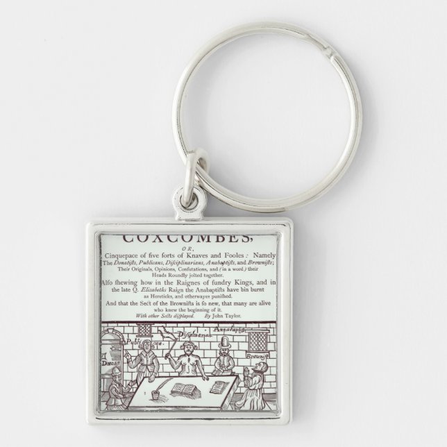 A Cluster of Coxcombes' by John Taylor Key Ring (Front)