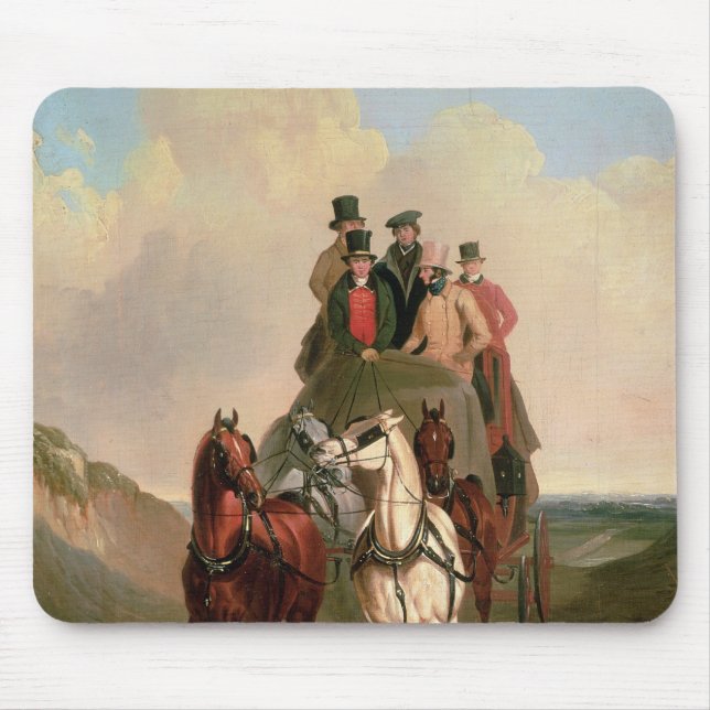 A Coach and Four on an Open Road Mouse Pad (Front)