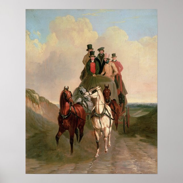 A Coach and Four on an Open Road Poster (Front)