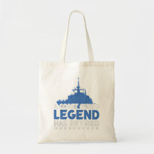 A Coast Guard Legend Has retired USCG Veteran Tote Bag