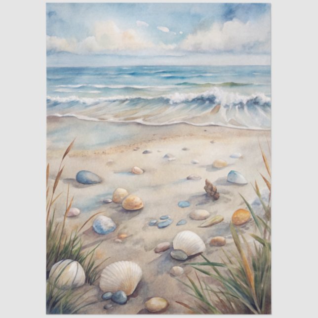 A Coastal Series Design 24 Tissue Paper (Front)