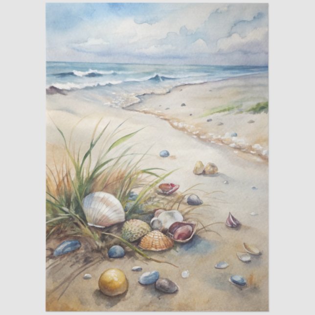 A Coastal Series Design 33 Tissue Paper (Front)