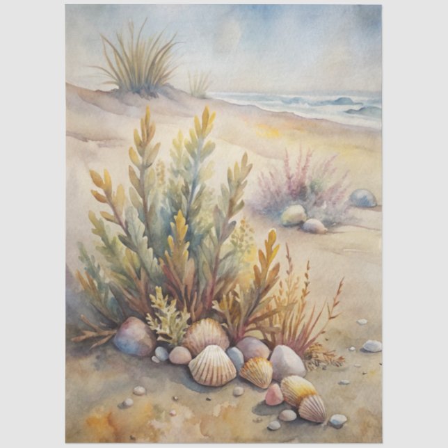 A Coastal Series Design 36 Tissue Paper (Front)