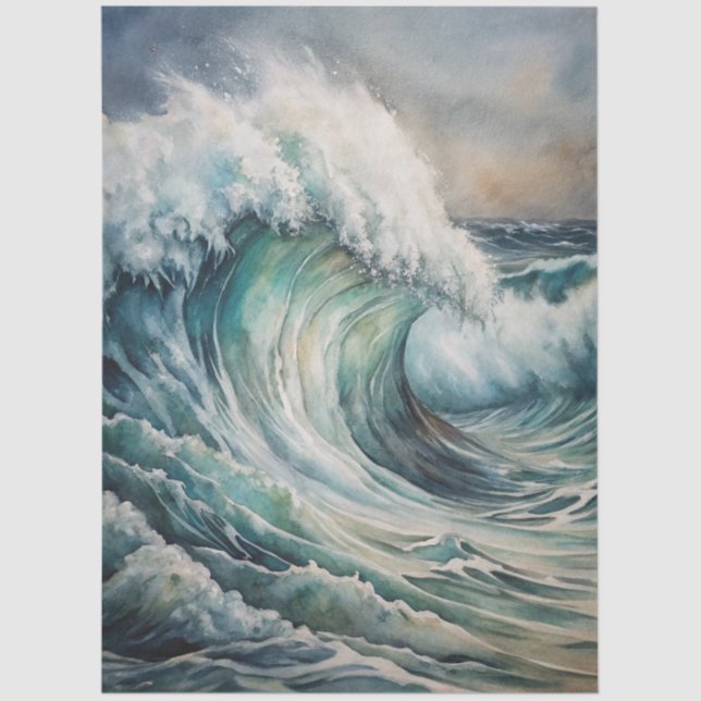 A Coastal Series Design 41 Tissue Paper (Front)