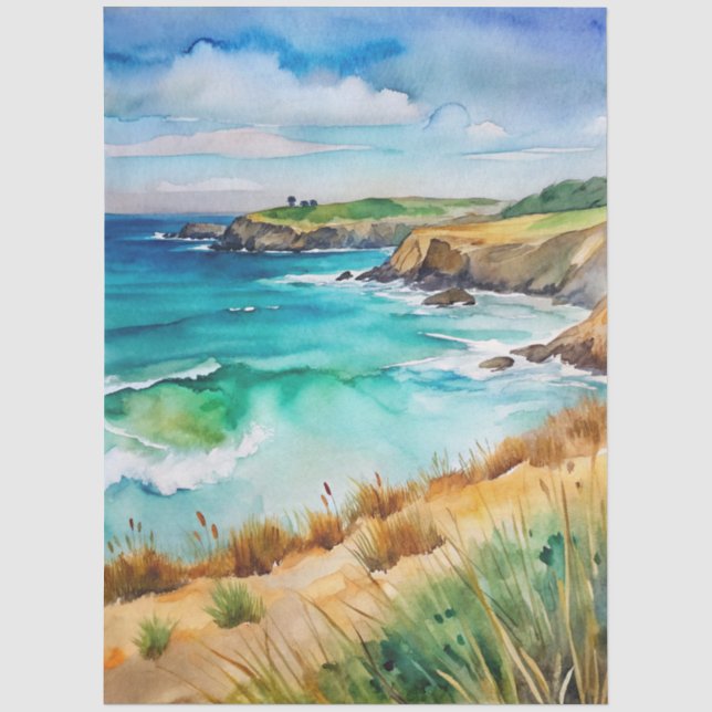 A Coastal Series Design 59 Tissue Paper (Front)