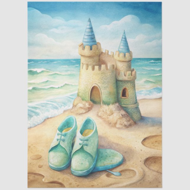 A Coastal Series Design 5 Tissue Paper (Front)