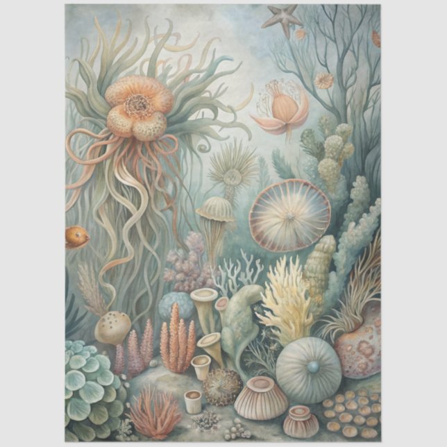 A Coastal Series Design 61 Tissue Paper (Front)