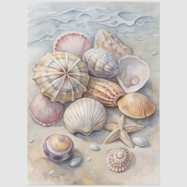 A Coastal Series Design 66 Tissue Paper (Front)