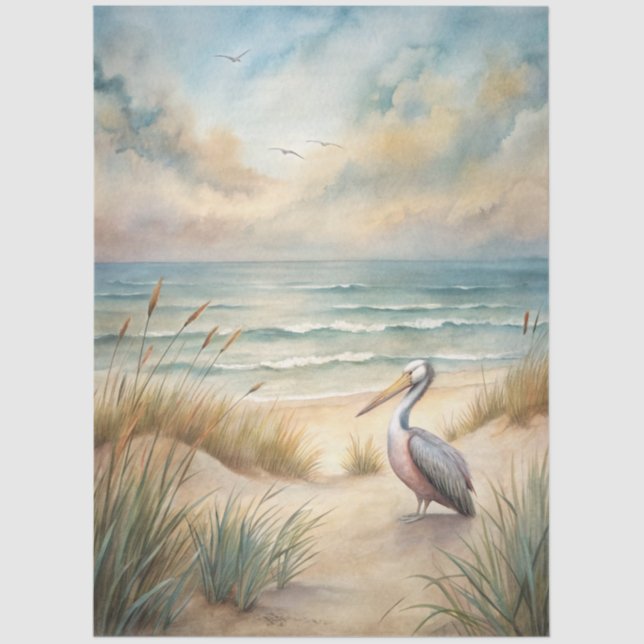 A Coastal Series Design 68 Tissue Paper (Front)