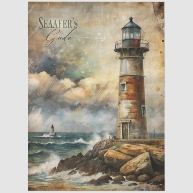 A Coastal Series Design 83 Tissue Paper (Front)