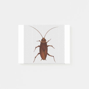 A cockroach post-it notes