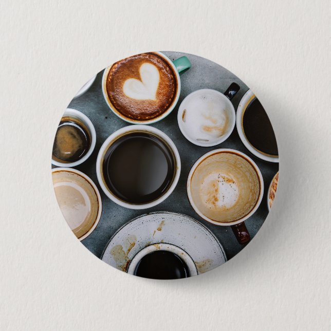 A Coffee Lovers Dream of Caffeine 6 Cm Round Badge (Front)