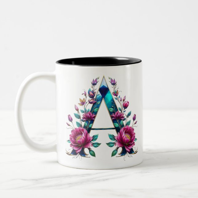 A Coffee Mug – Floral Design for Gifting (Left)