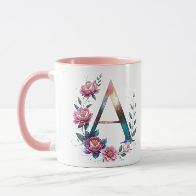 A Coffee Mug – Floral Design for Gifting (Left)