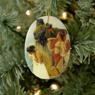 A Coign Of Vantage by Sir Lawrence Alma-Tadema Ceramic Ornament