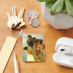 A Coign Of Vantage by Sir Lawrence Alma-Tadema Key Ring