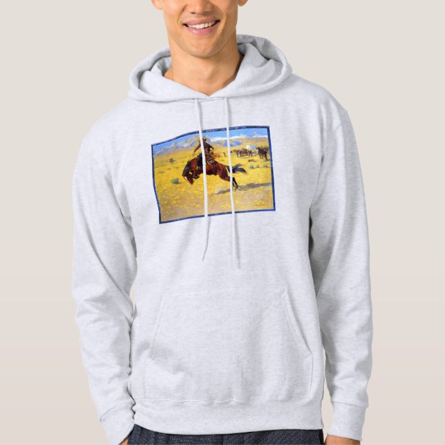 "A Cold Morning on the Range"  Hoodie (Front)