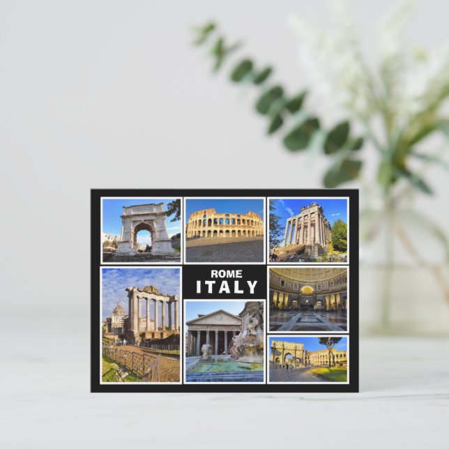 A collage from Rome, Italy Postcard (Standing Front)
