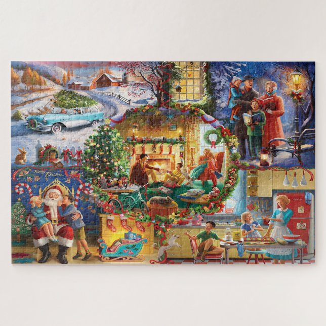A Collage of Christmas Traditions Jigsaw Puzzle (Horizontal)