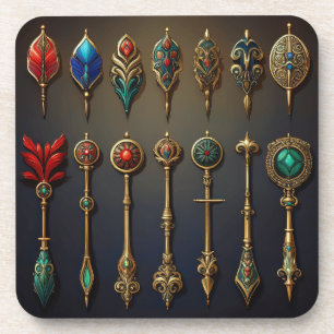 A Collection of Ancient Darts Coaster