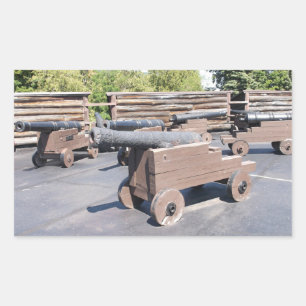A Collection of Cannons Rectangular Sticker