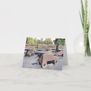 A Collection of Cannons Thank You Card