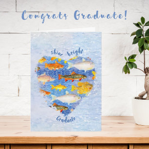 A Collection of Colourful Fish Graduation Card