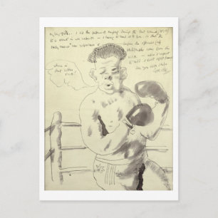 A Collection of Eight Illustrated Letters to his F Postcard