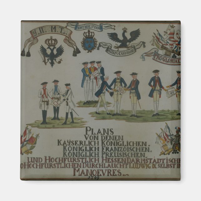 A collection of maneouvre plans magnet (Front)