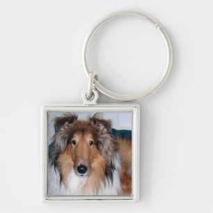 A Collie Key Ring
