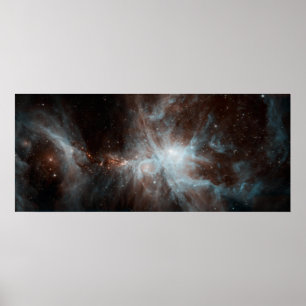 A colony of hot young stars in the Orion Nebula Poster