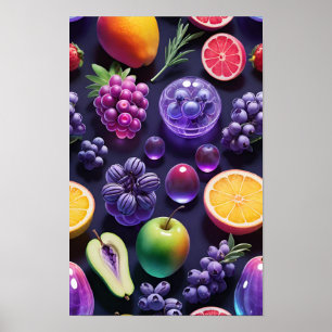 A Colorful Assortment of Fruits Poster