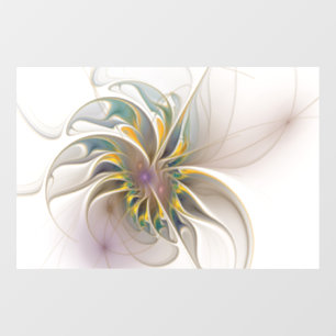 A colorful fractal ornament. Abstract Flower art 