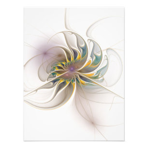 A colorful fractal ornament. Abstract Flower art Photo Print