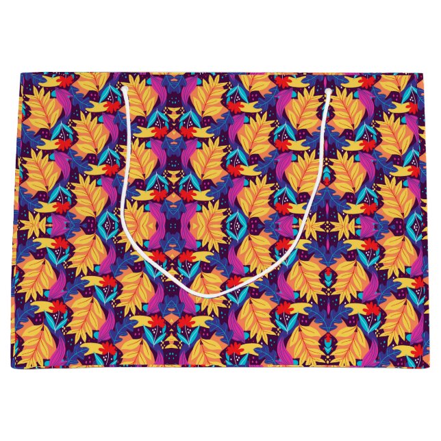 A colorful gift bag with a vibrant pattern (Front)