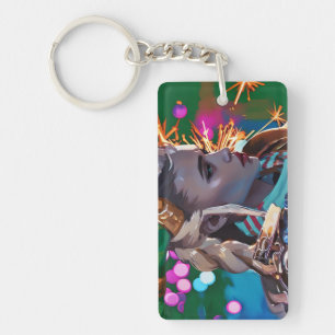 A Colorful One Keychain