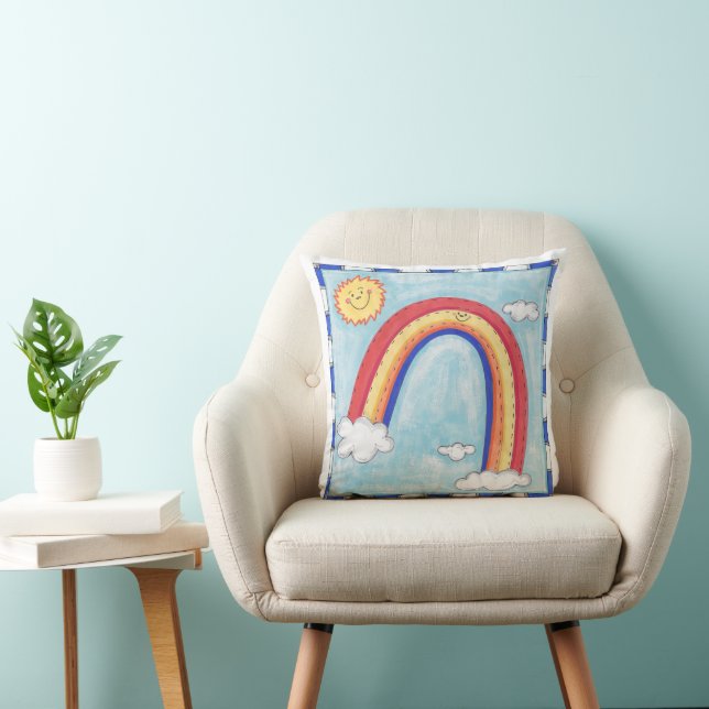 A Colorful Rainbow Cushion (Chair)