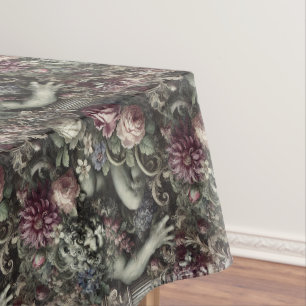 🎭 A Colossal Comedy – Gothic Medium Pattern Tablecloth