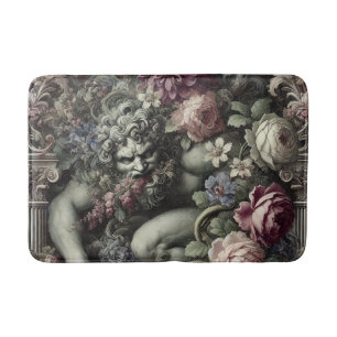 🎭 A Colossal Comedy – Gothic Victorian Bath Mat