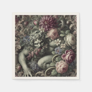 🎭 A Colossal Comedy – Gothic Victorian Napkin