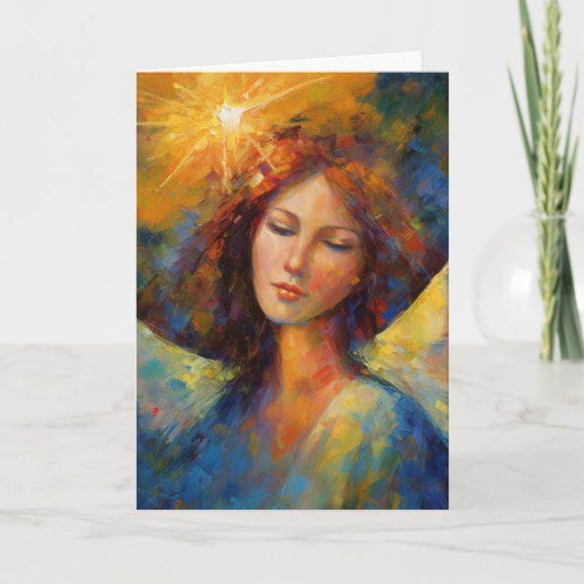 A Colourful Angel Glows All Occasions  Card (Front)