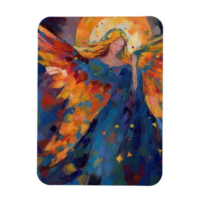 A Colourful Angel Magnet (Vertical)